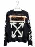 OFFWHITE (オフホワイト) Cartoon Golden Ratio Incompiuto Sweatshirt ブラック サイズ:XS：20000円