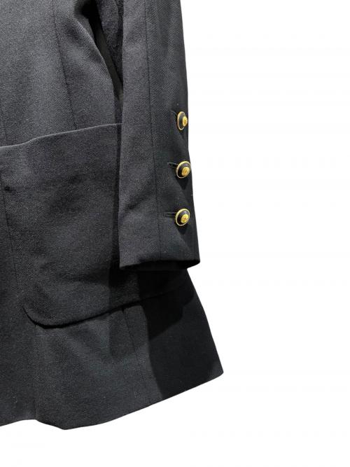 CHANEL（シャネル）CHANEL (シャネル) ココマークボタンノーカラージャケット/2466 ブラック サイズ:36の古着・服飾アイテム