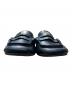 中古・古着 MIU MIU (ミュウミュウ) ルーシュ ナッパレザー ローファー ブラック サイズ:361/2：88000円