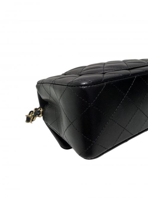 CHANEL（シャネル）CHANEL (シャネル) マトラッセ20 チェーンショルダーバッグ A69900 ブラック×シルバー金具 サイズ:20の古着・服飾アイテム