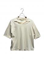 AURALEEオーラリー）の古着「HIGH GAUGE TUSSAH SILK KNIT SKIPPER POLO/A26SP02SJ」｜アイボリー