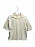 AURALEE（オーラリー）の古着「HIGH GAUGE TUSSAH SILK KNIT SKIPPER POLO/A26SP02SJ」｜アイボリー