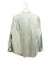 AURALEE (オーラリー) COTTON SILK STRIPE STAND COLLAR SHIRT アイボリー サイズ:4：35000円