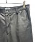 AURALEE (オーラリー) TEXTURED LAMB LEATHER PANTS ブラック サイズ:SIZE ５：110000円