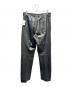 中古・古着 AURALEE (オーラリー) TEXTURED LAMB LEATHER PANTS ブラック サイズ:SIZE ５：110000円