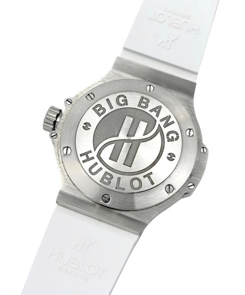 HUBLOT（ウブロ）BigBang All Whtite Diamonds Mother of Pearl ビッグ・バン オールホワイト ダイヤモンド マザーオブパール Ref.361.SE.6010.RW.1104 38mm ホワイトシェル文字盤の古着・服飾アイテム