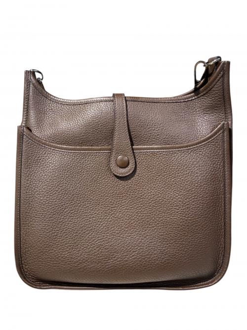 HERMES（エルメス）HERMES (エルメス) Evelyne 2 PM エブリン 2 PM/トリヨンクレマンス/ブラウン系/▢K刻印：2007年製造/シルバー金具 ブラウン サイズ:PMの古着・服飾アイテム