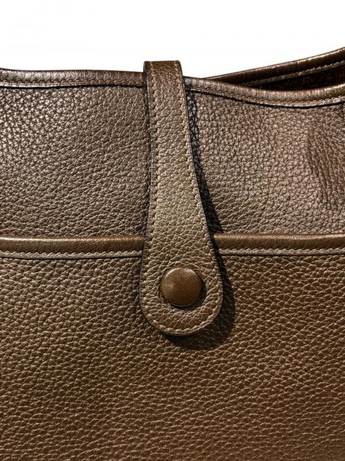 HERMES（エルメス）HERMES (エルメス) Evelyne 2 PM エブリン 2 PM/トリヨンクレマンス/ブラウン系/▢K刻印：2007年製造/シルバー金具 ブラウン サイズ:PMの古着・服飾アイテム