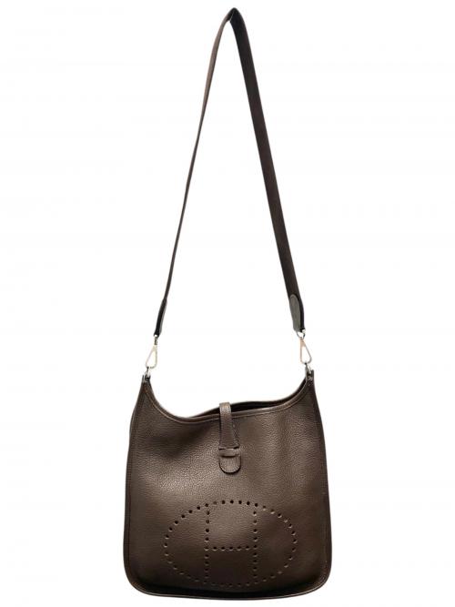 HERMES（エルメス）HERMES (エルメス) Evelyne 2 PM エブリン 2 PM/トリヨンクレマンス/ブラウン系/▢K刻印：2007年製造/シルバー金具 ブラウン サイズ:PMの古着・服飾アイテム