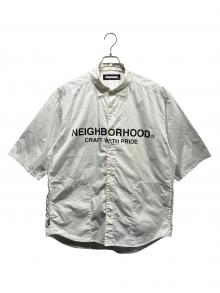 NEIGHBORHOOD（ネイバーフッド）の古着「半袖ロゴシャツ」｜ホワイト