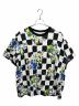 OFFWHITE（オフホワイト）の古着「チェッカーフラワーTシャツ」｜ホワイト×ブラック