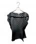 ISSEY MIYAKE（イッセイミヤケ）の古着「プリーツブラウス」｜ブラック