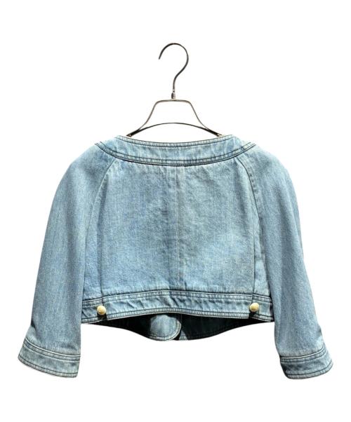 CHANEL（シャネル）CHANEL (シャネル) ココマークデニムボレロ スカイブルー サイズ:38の古着・服飾アイテム