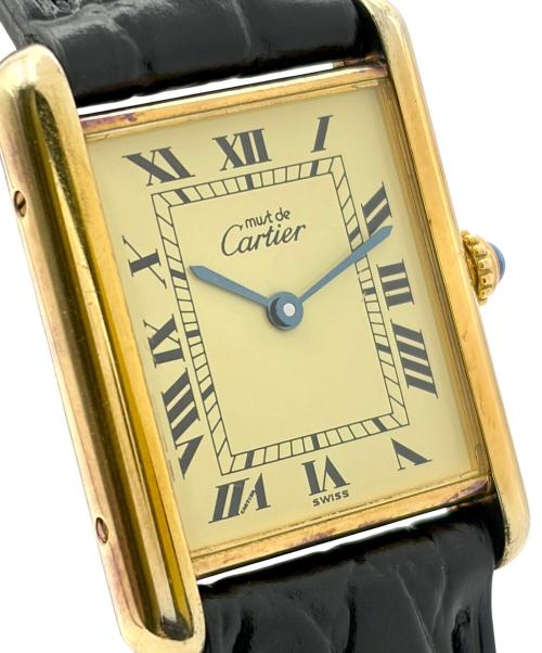 Cartier（カルティエ）Cartier (カルティエ) Must de Cartier Tank マスト ドゥ カルティエ タンク LM Ref.590005 23.5mm アイボリー文字盤 アイボリー サイズ:LM/23.5mm/15-19cmの古着・服飾アイテム