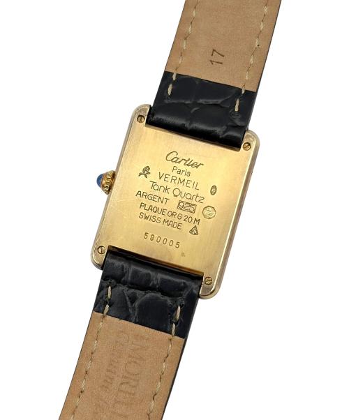 Cartier（カルティエ）Cartier (カルティエ) Must de Cartier Tank マスト ドゥ カルティエ タンク LM Ref.590005 23.5mm アイボリー文字盤 アイボリー サイズ:LM/23.5mm/15-19cmの古着・服飾アイテム