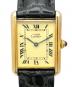 Cartier（カルティエ）の古着「Must de Cartier Tank マスト ドゥ カルティエ タンク LM Ref.590005 23.5mm アイボリー文字盤」｜アイボリー