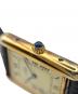 中古・古着 Cartier (カルティエ) Must de Cartier Tank マスト ドゥ カルティエ タンク LM Ref.590005 23.5mm アイボリー文字盤 アイボリー サイズ:LM/23.5mm/15-19cm：330000円