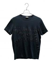FENDI（フェンディ）の古着「ロゴTシャツ」｜ブラック