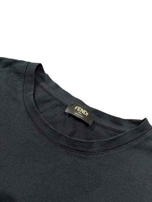 FENDI（フェンディ）FENDI (フェンディ) ロゴTシャツ ブラック サイズ:Lの古着・服飾アイテム