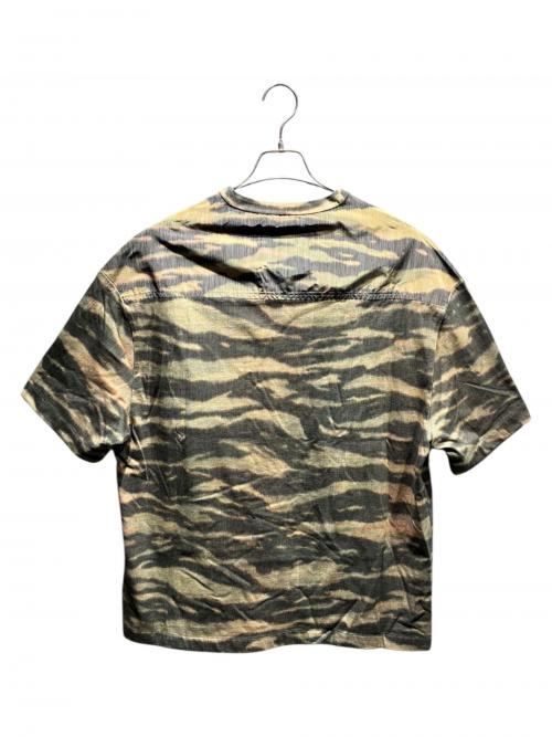 JIL SANDER（ジルサンダー）JIL SANDER (ジルサンダー) 異素材切替ポケットTシャツ ベージュ×ブラック サイズ:Sの古着・服飾アイテム