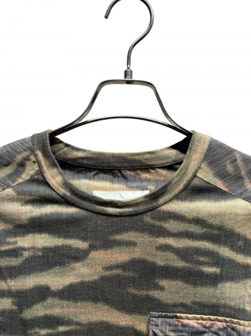 JIL SANDER（ジルサンダー）JIL SANDER (ジルサンダー) 異素材切替ポケットTシャツ ベージュ×ブラック サイズ:Sの古着・服飾アイテム