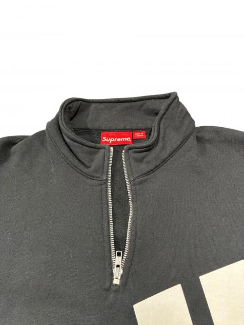 SUPREME（シュプリーム）SUPREME (シュプリーム) Half Zip Pullover ブラック サイズ:Lの古着・服飾アイテム