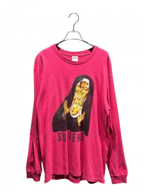 SUPREME（シュプリーム）SUPREME (シュプリーム) Nun Long Sleeve Tee ショッキングピンク サイズ:Lの古着・服飾アイテム