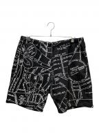 SUPREMEシュプリーム）の古着「Gonz Embroidered Map Sweatshort」｜ブラック