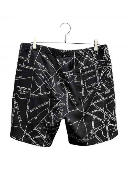 SUPREME（シュプリーム）SUPREME (シュプリーム) Gonz Embroidered Map Sweatshort ブラック サイズ:Lの古着・服飾アイテム