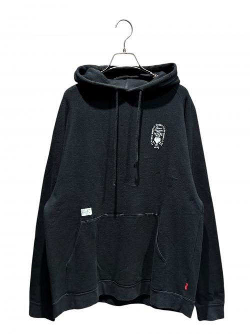 WTAPS（ダブルタップス）WTAPS (ダブルタップス) ロゴプリントパーカー ブラック サイズ:XLの古着・服飾アイテム
