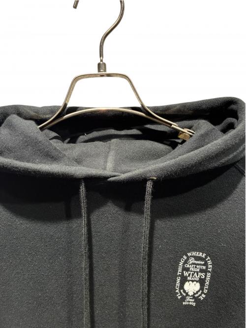WTAPS（ダブルタップス）WTAPS (ダブルタップス) ロゴプリントパーカー ブラック サイズ:XLの古着・服飾アイテム