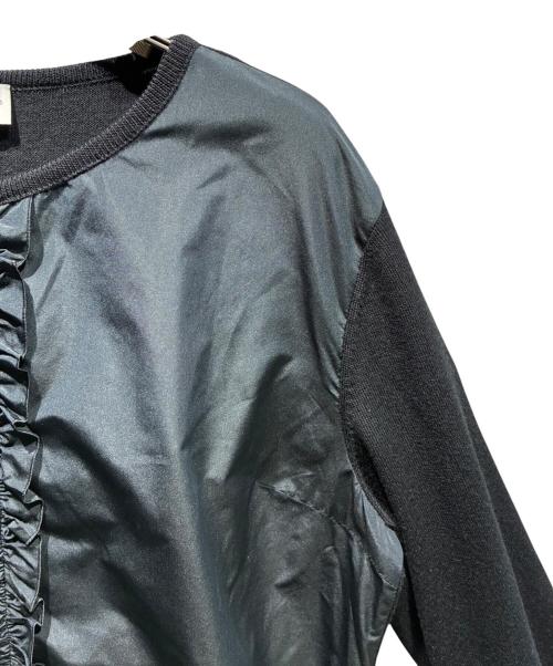 MONCLER（モンクレール）MONCLER (モンクレール) ナイロン切替ジップカーディガン ブラック サイズ:Lの古着・服飾アイテム