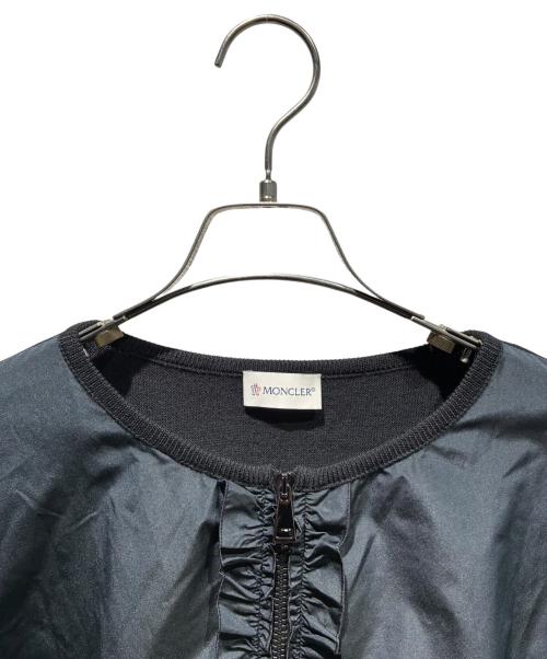 MONCLER（モンクレール）MONCLER (モンクレール) ナイロン切替ジップカーディガン ブラック サイズ:Lの古着・服飾アイテム