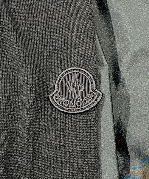 MONCLER（モンクレール）MONCLER (モンクレール) ニット切替カットソー ブラック サイズ:Lの古着・服飾アイテム