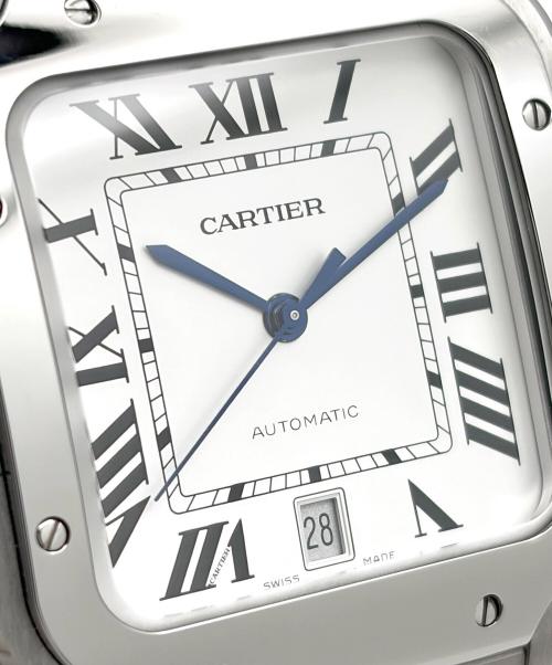 Cartier（カルティエ）Cartier (カルティエ) Santos de Cartier LM サントス ドゥ カルティエ LM Ref.WSSA0018 39.8mm シルバー文字盤 ホワイト サイズ:39.8mm/18cmの古着・服飾アイテム