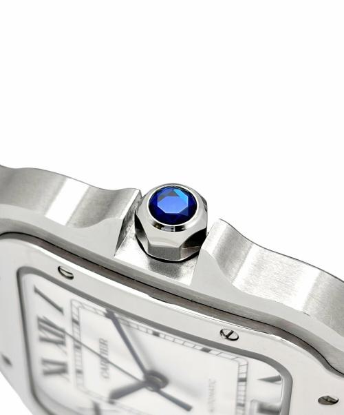 Cartier（カルティエ）Cartier (カルティエ) Santos de Cartier LM サントス ドゥ カルティエ LM Ref.WSSA0018 39.8mm シルバー文字盤 ホワイト サイズ:39.8mm/18cmの古着・服飾アイテム
