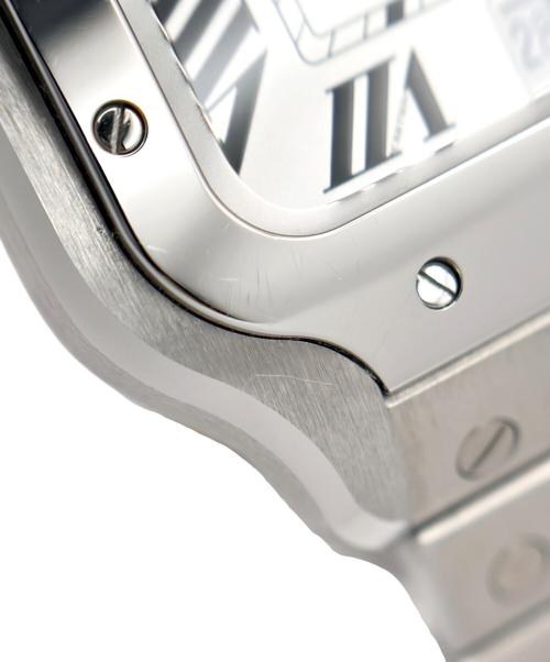 Cartier（カルティエ）Cartier (カルティエ) Santos de Cartier LM サントス ドゥ カルティエ LM Ref.WSSA0018 39.8mm シルバー文字盤 ホワイト サイズ:39.8mm/18cmの古着・服飾アイテム