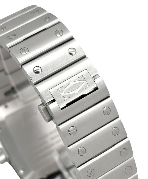 Cartier（カルティエ）Cartier (カルティエ) Santos de Cartier LM サントス ドゥ カルティエ LM Ref.WSSA0018 39.8mm シルバー文字盤 ホワイト サイズ:39.8mm/18cmの古着・服飾アイテム