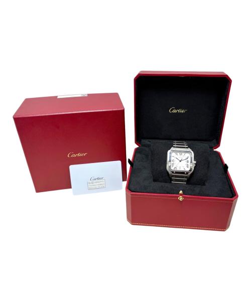 Cartier（カルティエ）Cartier (カルティエ) Santos de Cartier LM サントス ドゥ カルティエ LM Ref.WSSA0018 39.8mm シルバー文字盤 ホワイト サイズ:39.8mm/18cmの古着・服飾アイテム
