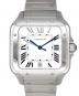Cartier（カルティエ）の古着「Santos de Cartier LM サントス ドゥ カルティエ LM Ref.WSSA0018 39.8mm シルバー文字盤」｜ホワイト