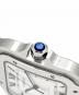中古・古着 Cartier (カルティエ) Santos de Cartier LM サントス ドゥ カルティエ LM Ref.WSSA0018 39.8mm シルバー文字盤 ホワイト サイズ:39.8mm/18cm：1250000円