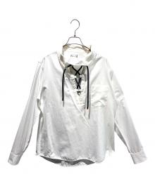 MONCLER GAMME BLEU（モンクレール ガム ブルー）の古着「プルオーバーシャツ」｜ホワイト