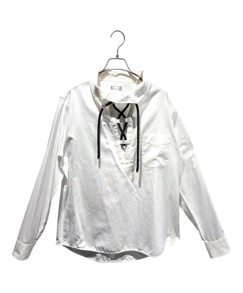 MONCLER GAMME BLEU（モンクレール ガム ブルー）MONCLER GAMME BLEU (モンクレール ガム ブルー) プルオーバーシャツ ホワイト サイズ:SIZE 5の古着・服飾アイテム