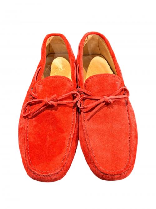TOD'S（トッズ）TOD'S (トッズ) ドライビングシューズ レッド サイズ:8 1/2の古着・服飾アイテム