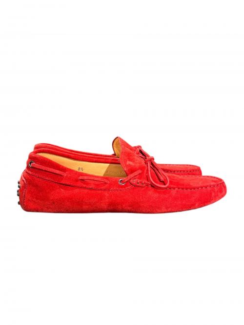 TOD'S（トッズ）TOD'S (トッズ) ドライビングシューズ レッド サイズ:8 1/2の古着・服飾アイテム