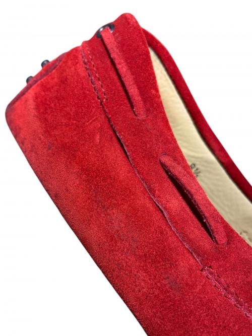 TOD'S（トッズ）TOD'S (トッズ) ドライビングシューズ レッド サイズ:8 1/2の古着・服飾アイテム