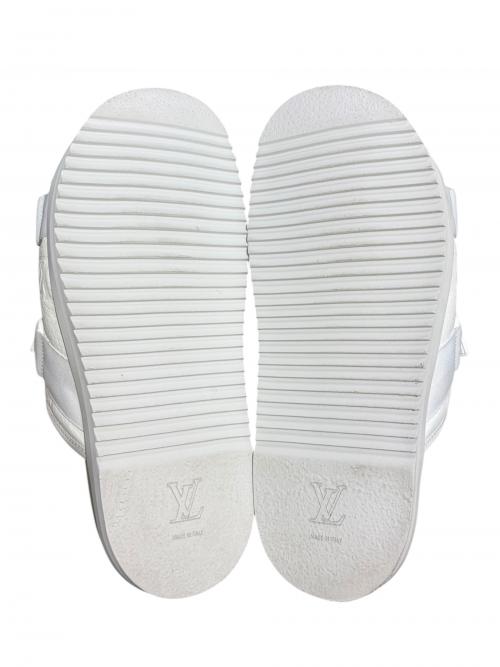 LOUIS VUITTON（ルイ ヴィトン）LOUIS VUITTON (ルイ ヴィトン) ホノルル・ライン ミュール ホワイト サイズ:6の古着・服飾アイテム
