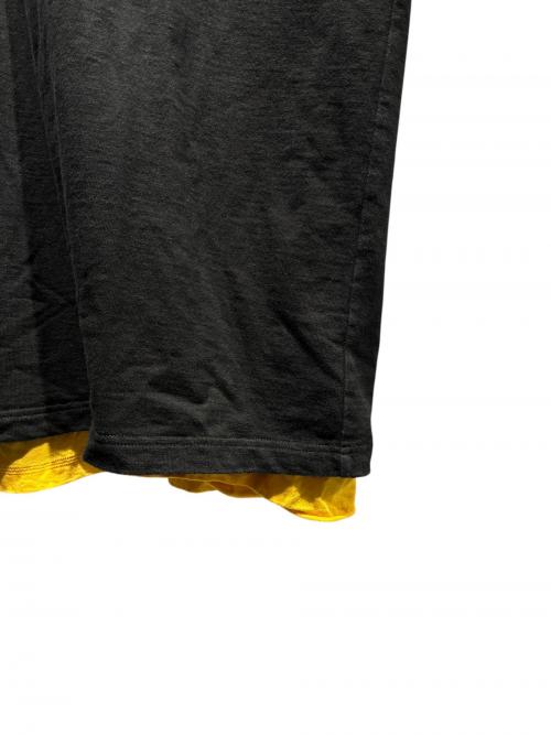 JIL SANDER（ジルサンダー）JIL SANDER (ジルサンダー) Double-layered T-shirt ブラック×イエロー サイズ:50の古着・服飾アイテム