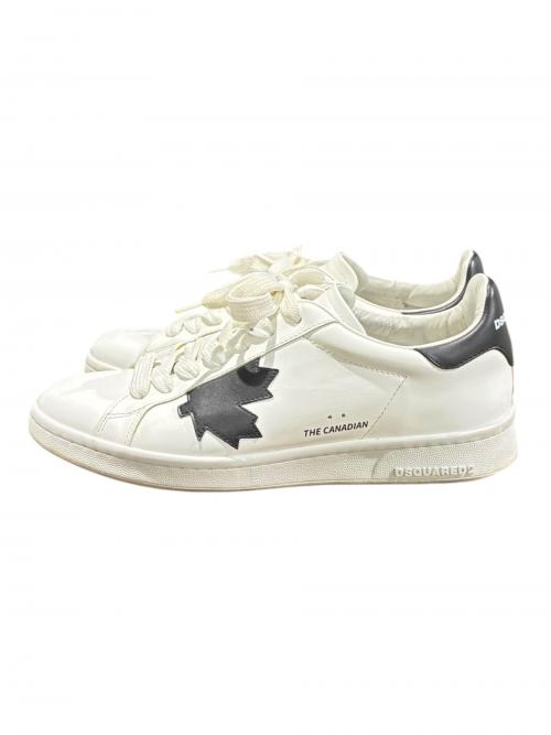 DSQUARED2（ディースクエアード）DSQUARED2 (ディースクエアード) Boxer Sneakers（ボクサースニーカー） ホワイト×ブラック サイズ:41の古着・服飾アイテム