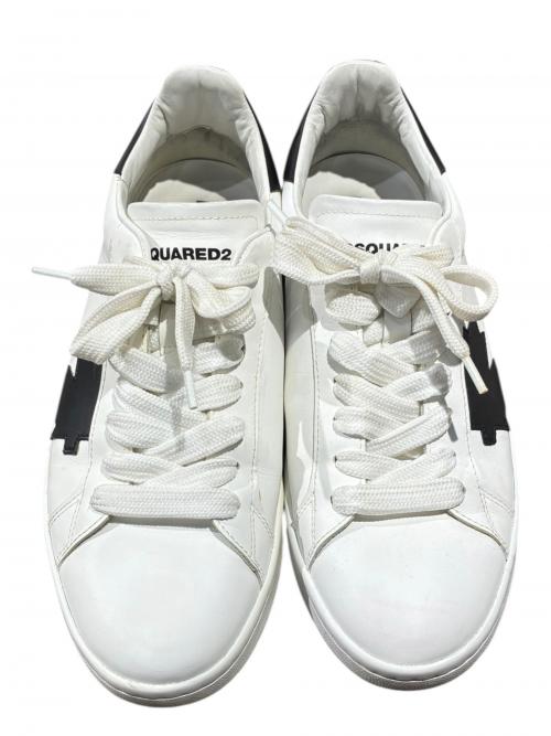 DSQUARED2（ディースクエアード）DSQUARED2 (ディースクエアード) Boxer Sneakers（ボクサースニーカー） ホワイト×ブラック サイズ:41の古着・服飾アイテム
